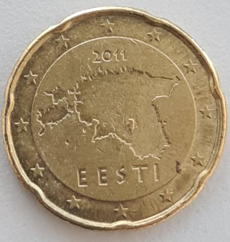 Moneta Estonia 20 centesimi di euro, 2011