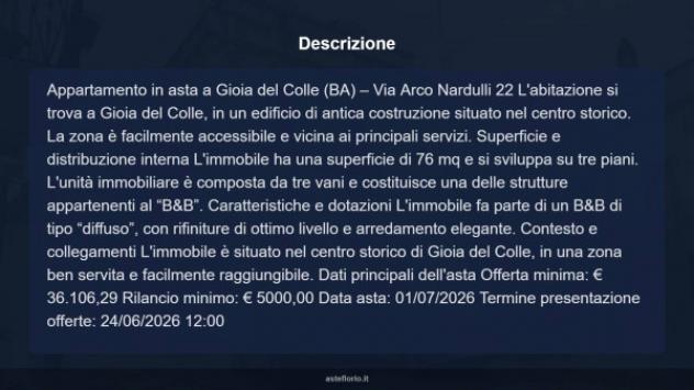 Immobile in asta di 76 m², box auto in vendita a Gioia del Colle - Foto 18