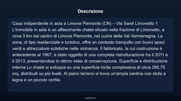 Immobile in asta di 286 m² con più di 5 locali in vendita a Limone Piemonte - Foto 5