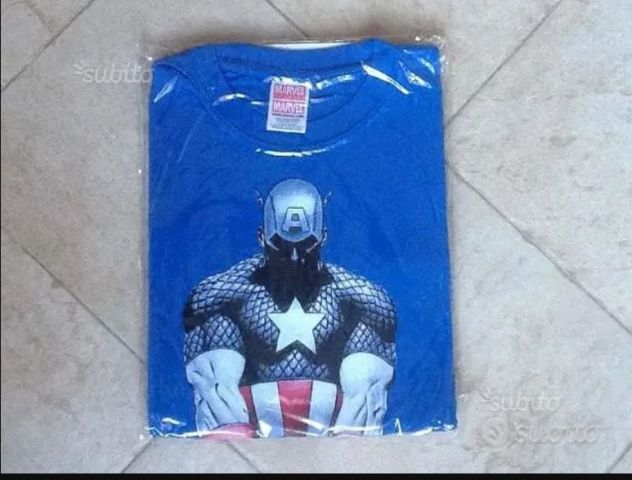 T-shirt originale Marvel di Capitan America NUOVA - Foto 2