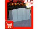Box prefabbricato, casetta da giardino in lamiera zincata. Capanno deposito …