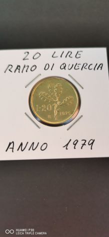 20 LIRE RAMO DI QUERCIA ANNO 1979