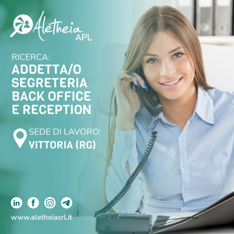 Addetta/o segreteria back office e reception