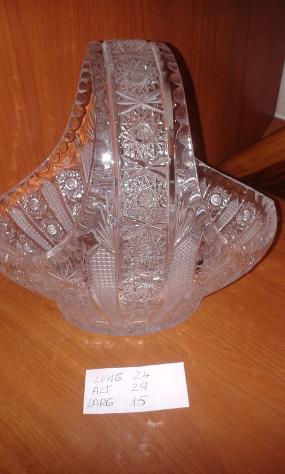 Cestino in cristallo Bohemia - Foto 5