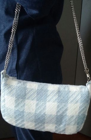 BORSA FATTA A MANO PIED DE POULE - Foto 8