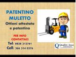 Patentino Carrello Elevatore (MULETTO)