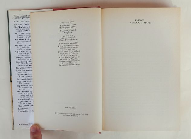 Enigma in luogo di mare C. Fruttero/Franco Lucentini 1° Ed.Mondadori 1991 - Foto 6