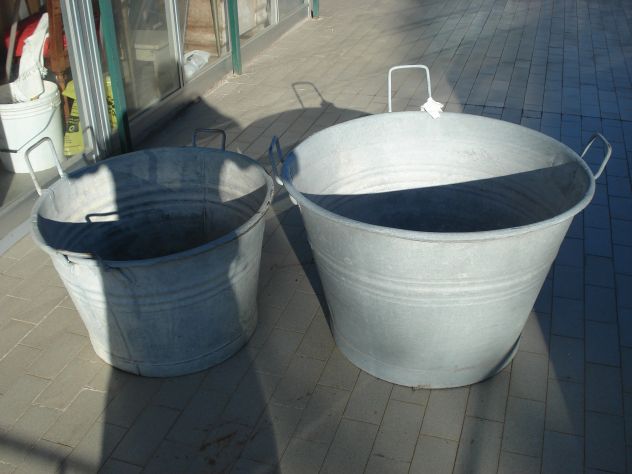 MASTELLE DI FERRO ZINCATE DI UNA VOLTA MOLTO ROBUSTE E RARE. - Foto 2