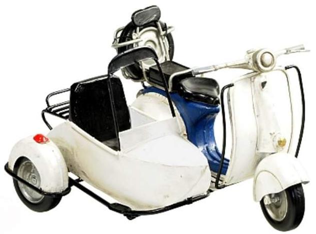 Modellino Moto d'Epoca Vespa Piaggio Sidecar 1959 cm 21 R43003