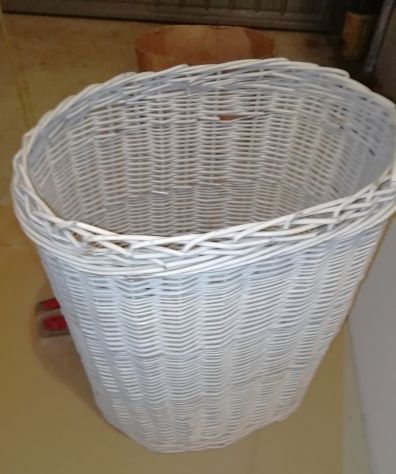 Cesto Vimini Portaoggetti - Portabiancheria -Bidone Della Spazzatura