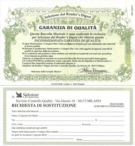 Claudio Villa - Cofanetto Box 5 Musicassette (MC) Selezione Reader's Digest - Foto 6