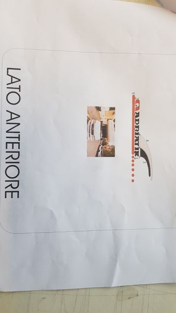 adesivi per camper adria 630 dk in set con variante cromatica più moderna - Foto 3