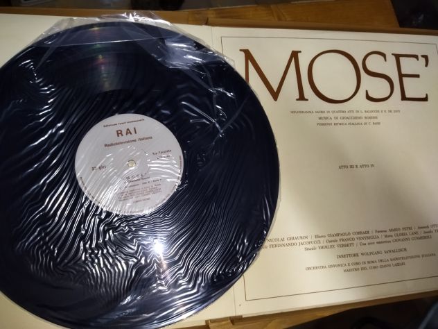 Dischi vinile 1968 Fuori Commercio editi Rai Radiotelevisione Mosè di Rossini - Foto 6