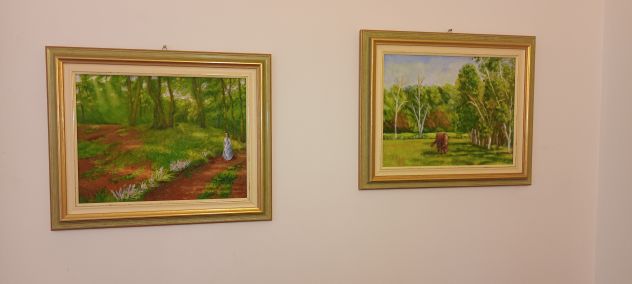 Due quadri olio su tela