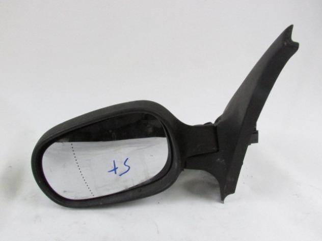 7700435863 SPECCHIETTO RETROVISORE ESTERNO LATO SINISTRO GUIDA RENAULT CLIO 1.5 D 60KW 5M 3P (2003) RICAMBIO USATO 5 PIN SENZA CALOTTA POSTERIORE (VED