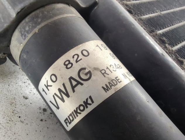 1K0820411H CONDENSATORE RADIATORE CLIMATIZZATORE CLIMA A/C AUDI A3 2.0 D 103KW 5P (2006) RICAMBIO USATO - Foto 6