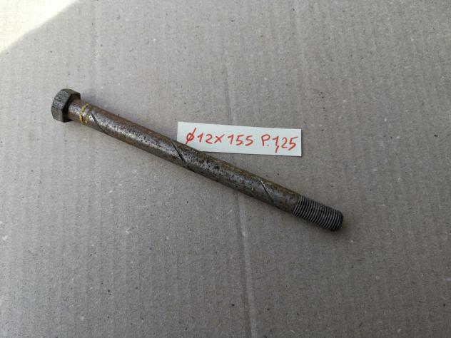 Perno asse forcellone ø12 L155 P1,25
