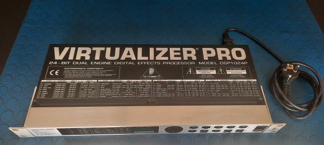 VIRTUALIZER PRO BEHRINGER DSP1024P–PROCESSORE DI EFFETTI DIGITALE 24-BIT DUAL - Foto 7