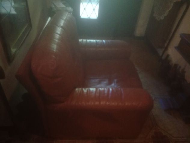 Coppia poltrone vintage in pelle - Foto 2