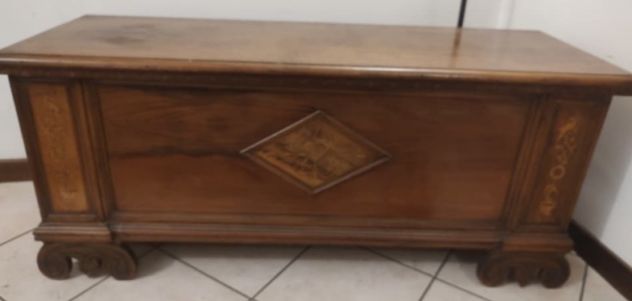 Cassapanca in Legno di Noce Antico - Foto 4