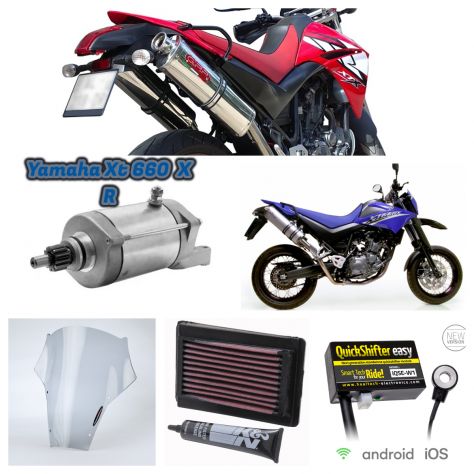 Yamaha Xt 660 R X accessori cupolino frizione disco freno regolatore di tensione