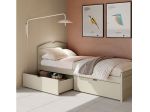 letto abete con cestoni