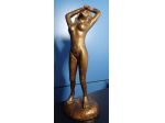Statuetta in metallo altezza cm 30