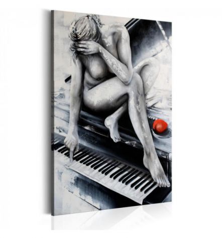 Quadro Con Una Donna Nuda Sul Pianoforte - ARREDALACASA