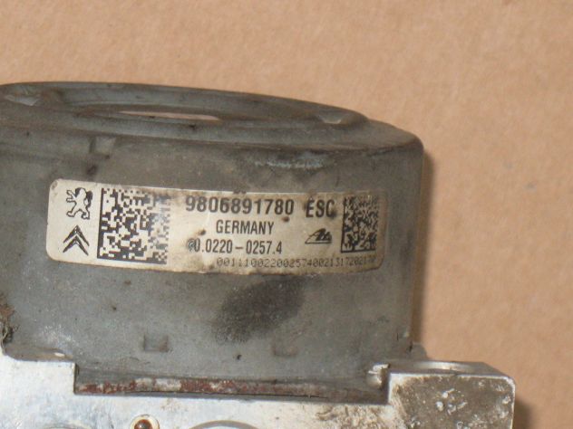 9806891780 POMPA ABS PEUGEOT 208 CITROEN 9806891780 10022002574 10091511783 - Foto 2