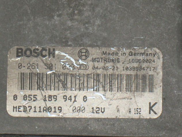 0261S01033 00551899410 ECU CENTRALINA ALFA ROMEO GT MED711A019 - Foto 3