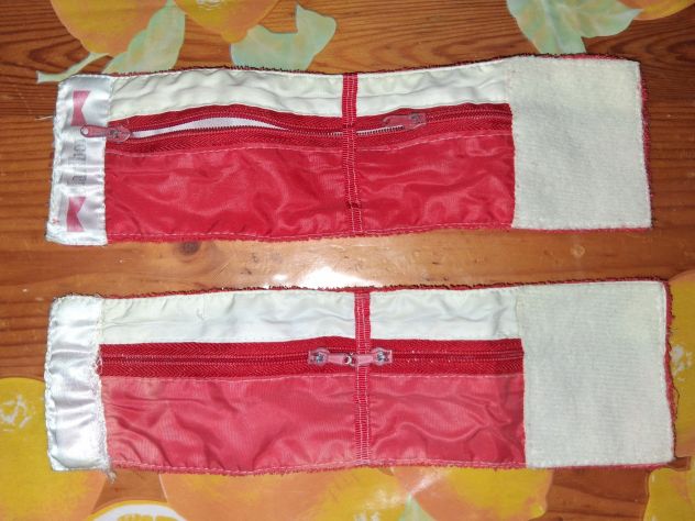 Coppia Polsini Marlboro Vintage Tennis con Tasche Taschine Portamonete Cerniera