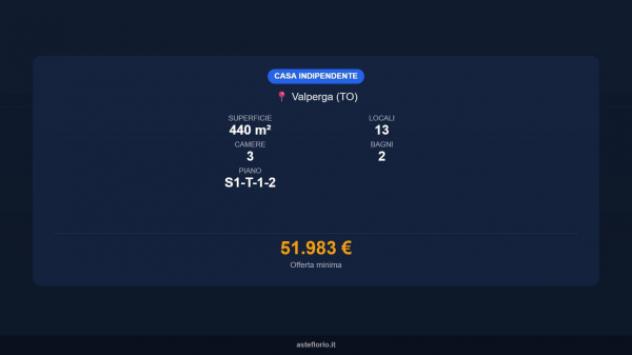Immobile in asta di 440 m² con più di 5 locali in vendita a Valperga - Foto 16