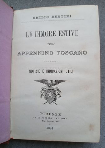 Bertini - Le dimore estive dell'appennino toscano, Niccolai, Firenze, 1896. - Foto 4
