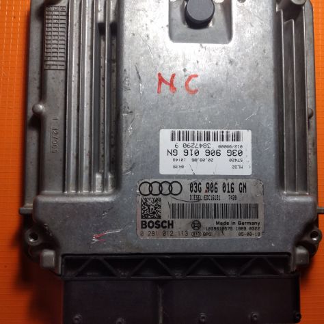 CENTRALINA ECU BOSCH 0281012113 EDC16U31 AUDI A4 2.0 TDI 03G906016GN - Foto 2