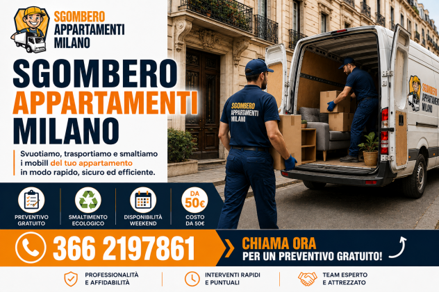 Sgombero appartamenti Milano