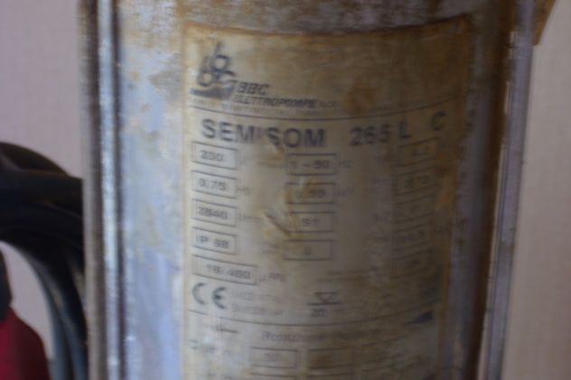 ELETTROPOMPA SOMMERGIBILE PER ACQUE LURIDE + CENTRALINA - Foto 3