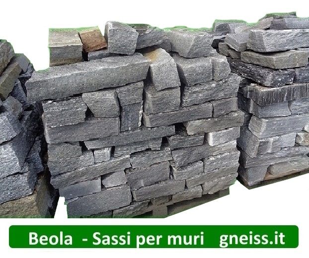 SASSI per muri in BEOLA GRIGIA/ARGENTATA