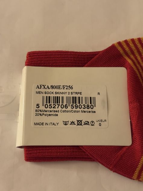 CALZE NUOVE CON CARTELLINO FIRMATE ORIGINALI”PAUL SMITH”MADE IN ITALY DA UOMO - Foto 10