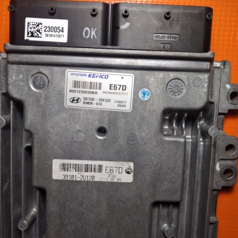 CENTRALINA MOTORE HYUNDAI KEFICO E67D SIM2K--510 9001230030KH 39100--2U120 - Foto 7