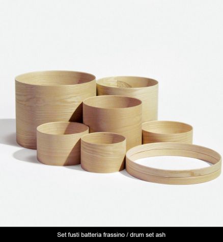 Fusti e cerchi per batteria , percussioni, bande marcianti.
