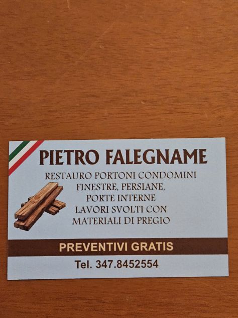 Falegname Restaura Portoni Condominio e Privato