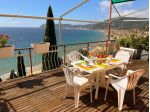 Alassio con fantastico terrazzo vista mare e garage, casa vacanza