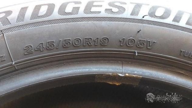 4 gomme 245 50 19 BRIDGESTONE RFT A1006 - Foto 7