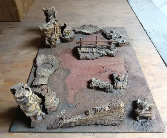 Plastico scenario diorama soldatini western ambiente far west cowboy indiani