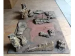 Plastico scenario diorama soldatini western ambiente far west cowboy indiani