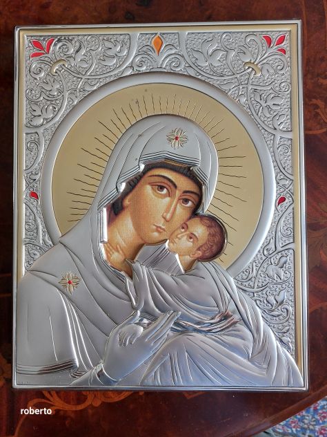 Madonna quadro in argento