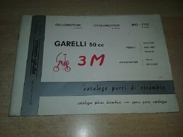 Catalogo ricambi motore telaio Garelli gulp 3V kick e pedali GR