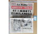 Giornale La Notte 30/05/1985 finale Juventus - Liverpool FC stadio Heysel