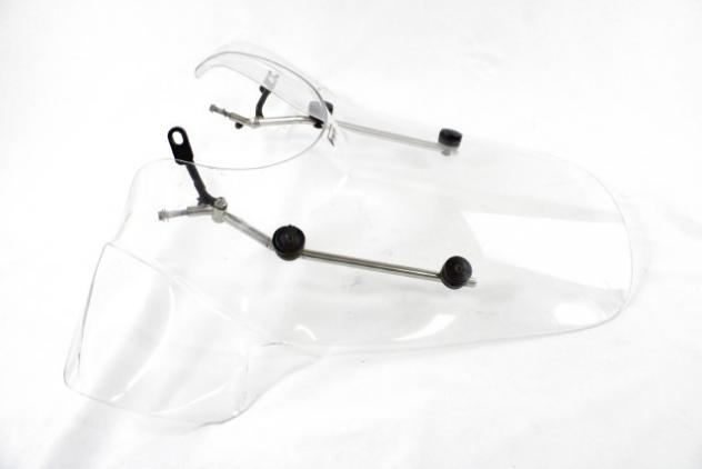APRILIA SCARABEO 250 AP851981 PARABREZZA ALTO CON SUPPORTI 06 - 11 HIGH WINDSHIELD ACCESSORIO ORIGINALE CON LEGGERI GRAFFI - Foto 3