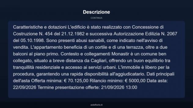 Immobile in asta di 150 m² con più di 5 locali e box auto in vendita a Monastir - Foto 13